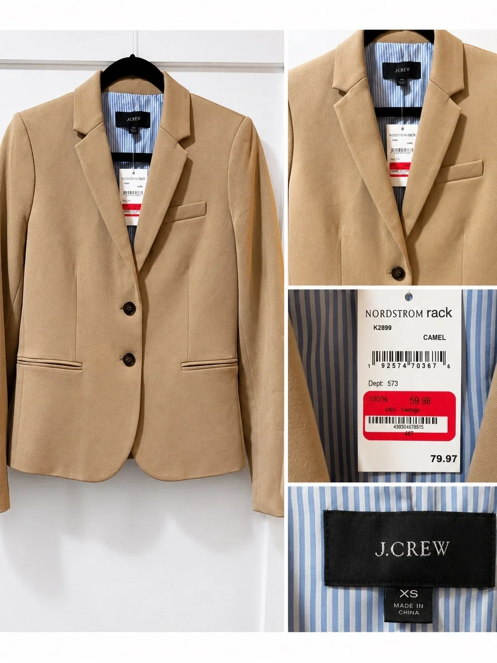 J. Crew Camel Women's Blazer